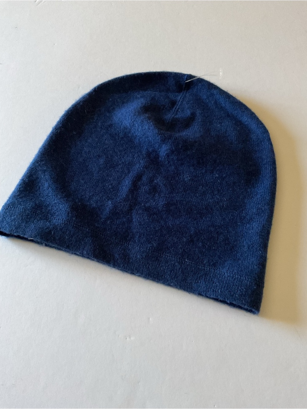 NORDSTROM MENS WOOL AND CASHMERE BEANIE ADMIRAL BLUE OS NWOT